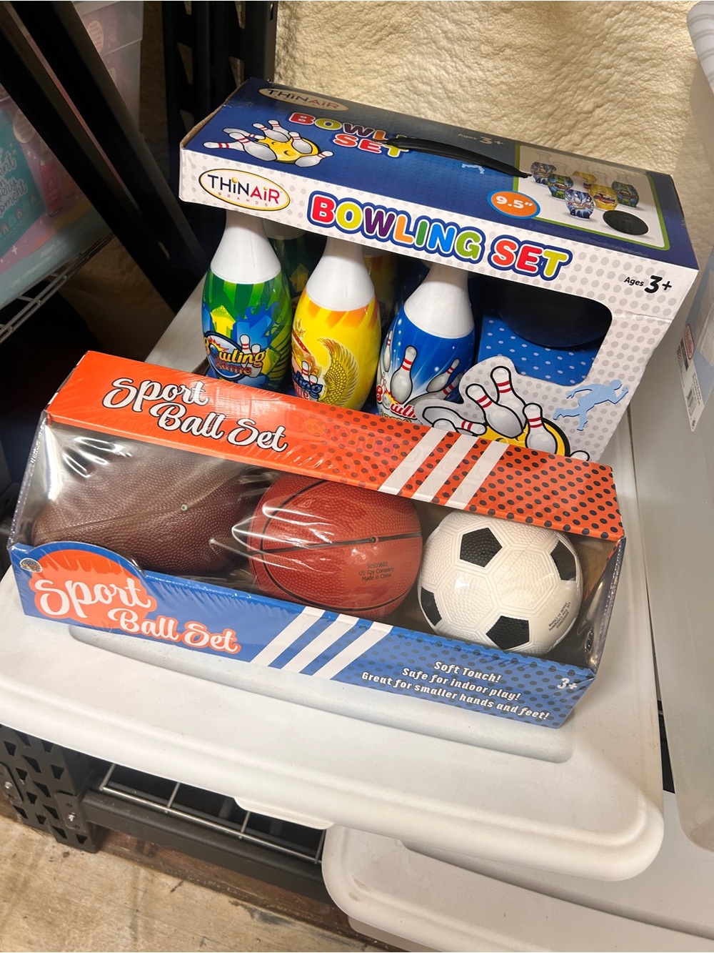 Kids Bowling and sports ball set